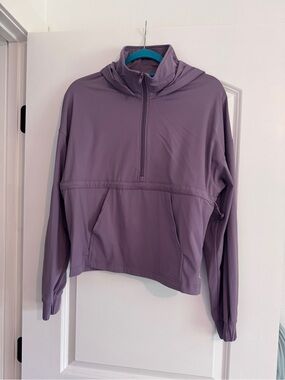 Born Primitive Dusty Mauve Hooded Athletic Top (Slightly Cropped)